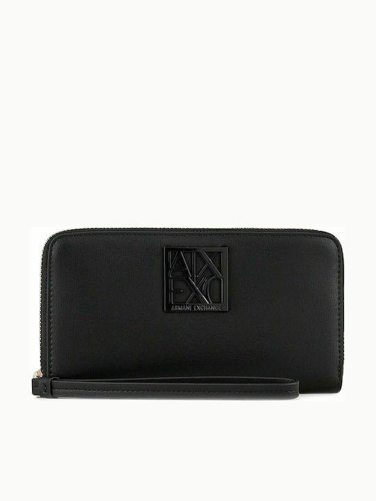 Armani Exchange Голяма Дамско Портмоне Класически Черен