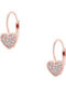 JewelStories Cutie Hearts #1 Placat cu aur Cercei pentru copii Agățat Inima din Argint Aur roz-alb 721SR00220