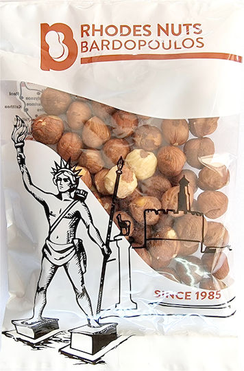 Rhodes Nuts Bardopoulos Hazelnuts Raw Unsalted 100gr