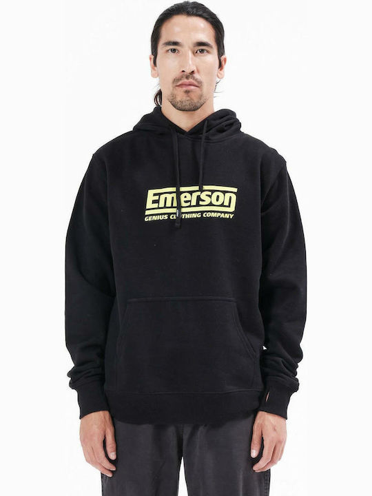 212.EM20.05 Sweatshirt mit Kapuze Schwarz
