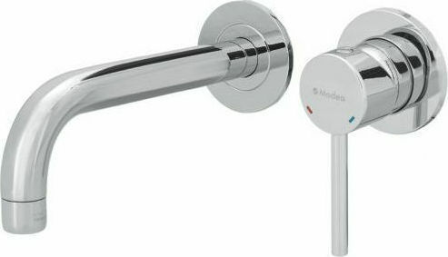 Viospiral Etna Built-in Mixer & Spout Set for for Bathroom Sink 1 Exit Silver