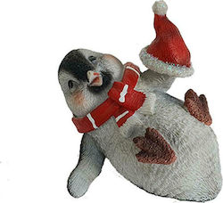 Atmosphera Weihnachtsfigur Pinguin Rot 8cm