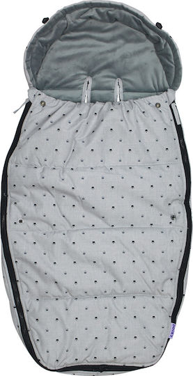 Dooky Crown Universal Kinderwagen-Fußsack Light Grey 98x50εκ.