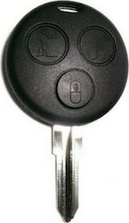 Κέλυφος Κλειδιού Αυτοκινήτου Smart με 3 Κουμπιά και Λάμα