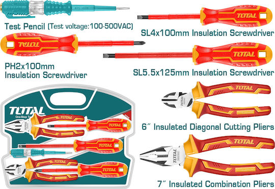 Total THKIST3062 Hand Tool Set 6pcs