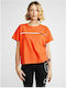 DKNY DP1T8243 Women's T-shirt Orange DP1T8243-MAN