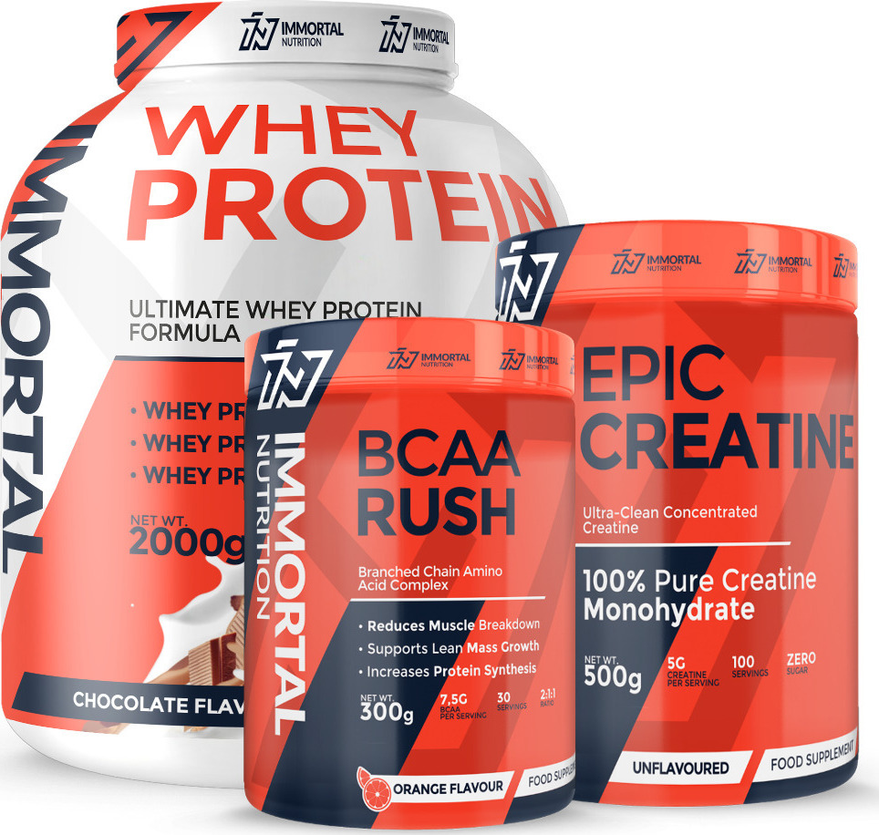 Immortal Nutrition Immortal Pack Whey Protein 2000gr + BCAA Rush 300gr