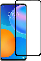 Black 9D Full Glue Full Face Tempered Glass (Huawei P Smart 2021)