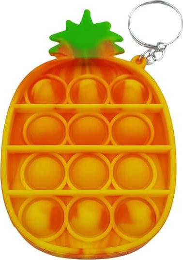 Pop it Fidget Ανανάς Μπρελόκ Μπρελόκ Πλαστικό Πορτοκαλί