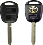 Κέλυφος Κλειδιού Αυτοκινήτου με Λάμα για Toyota Corolla/Yaris/ Echo/Celica/Land Cruiser με 2 Κουμπιά