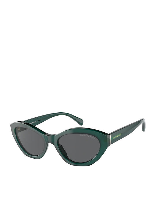 Emporio Armani Women's Sunglasses with Green Plastic Frame and Gray Lens EA4172 512787