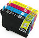 Compatible Inkjet Printer Ink Package Epson 502XL C13T02W640 Multi (Color) / Black 4pcs