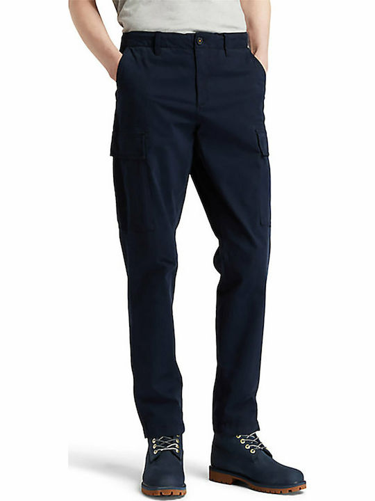 Παντελόνι Cargo Ελαστικό σε Relaxed Εφαρμογή Navy Μπλε