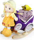 Avra Toys Fabric Rocking Toy Carriage for 12+ m...