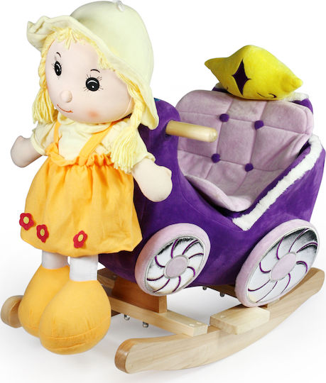 Avra Toys Κουνιστό Παιχνίδι Άμαξα για 12+ μηνών με Μουσική Μωβ