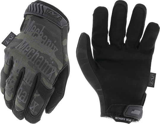 Mechanix Wear Original Multicam Γάντια Εργασίας Μαύρα Συνθετικού Δέρματος