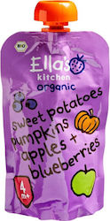 Ella's Kitchen Baby Food Jar Sweet Potatoes, Pumpkin, Apples & Blueberries Gluten-Free for 4m+ 120gr