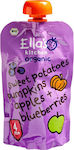 Ella's Kitchen Borcan pentru alimente pentru copii Sweet Potatoes, Pumpkin, Apples & Blueberries Fără gluten pentru 4m+ 120gr