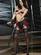 Livia Corsetti Zevida Set Sexy Σετ Εσωρούχων με Δαντέλα Black Red