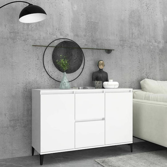 Μπουφές Ξύλινος με Συρτάρια Λευκός 104x35x70cm Μπουφές Ξύλινος με Συρτάρια Λευκός 104x35x70cm