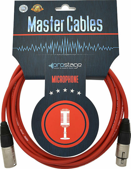 Prostage Cable XLR male - XLR female Κόκκινο 2m