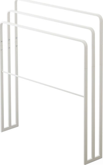 Yamazaki Triple Floor Standing Bathroom Freestanding Towel Rack ​70x160cm White