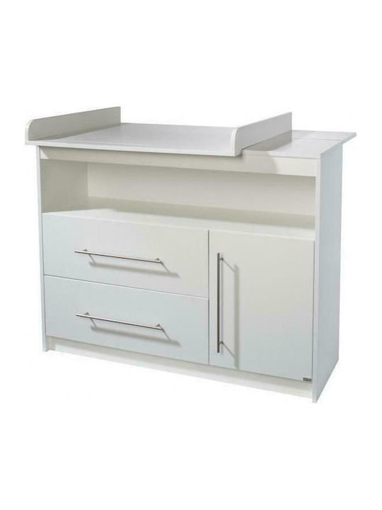 Maren Baby Dresser with 2 Drawers White 117x75x98.5cm 38673