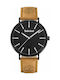 Timberland Kinsley Watch Battery with Beige Leather Strap