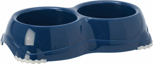 Pet Camelot Plastic Bowl Food & Water for Dog & Cat with Base 2x 645ml (Various Colors)