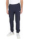 Sweatpants with Elastic Navy Blue