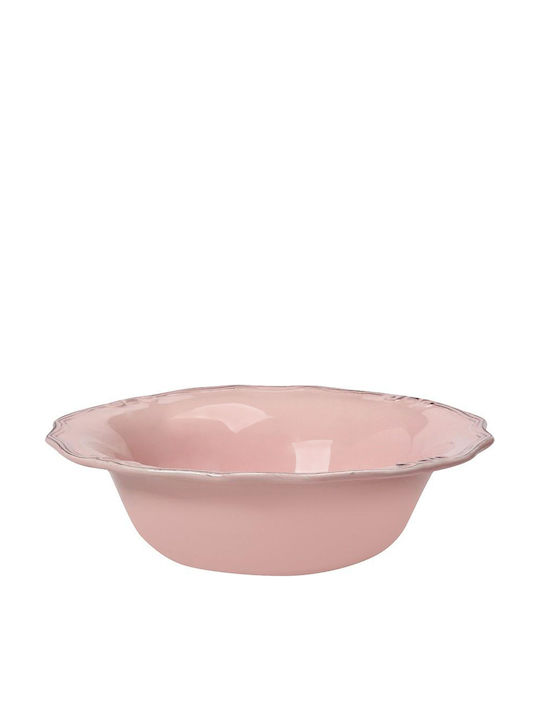 Espiel Tiffany Salatieră Ceramică Roz 26x26x7cm 1buc