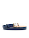 Leder Damen Gürtel Blau