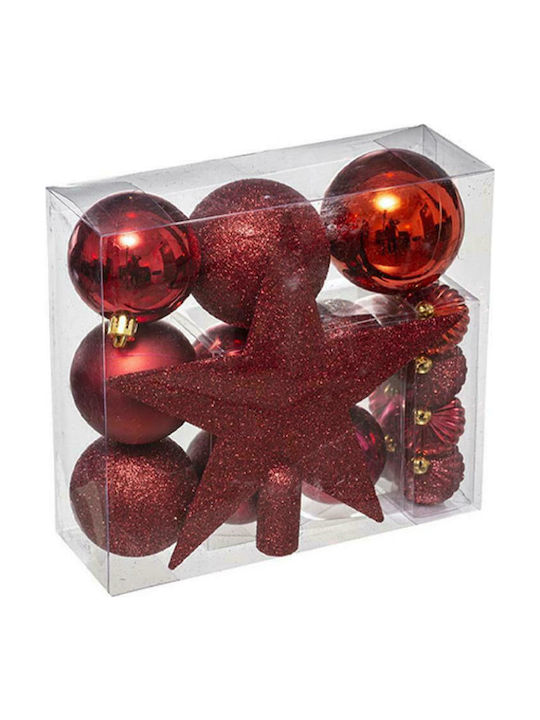 Atmosphera Christmas Set Ornaments Red 18pcs