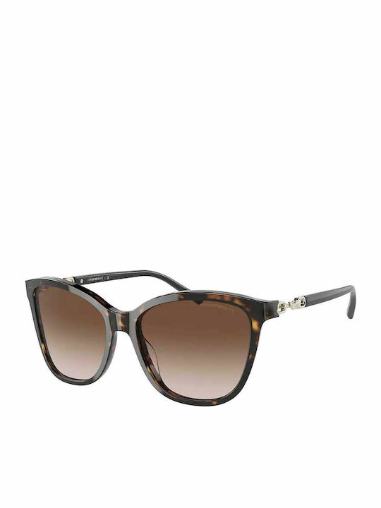 Emporio Armani Women's Sunglasses with Brown Tartaruga Plastic Frame and Brown Gradient Lens EA4173 500213