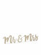 PartyDeco Wedding Decoration Wooden Table Decoration Mr & Mrs with Glitter Gold