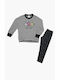 Minerva Kinder Schlafanzug Winterlich Gray Stars