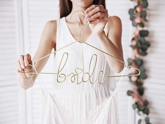 PartyDeco Bride Hanger Bride from Metal Gold 1pcs 27cm
