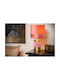 Lucide Lightning Extravaganza Frizzle Metal Table Lamp for Socket E14 with Pink Shade and Base