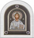 Slevori Εικόνα Jesus Christus Silber 8.8x10cm