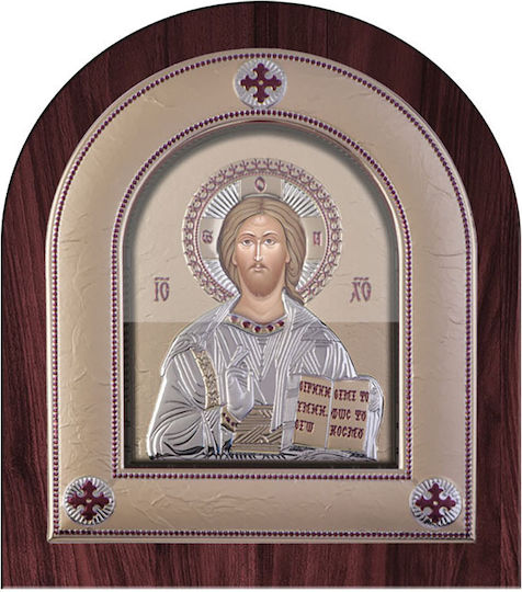 Slevori Image Jesus Christ Silver 8.8x10cm
