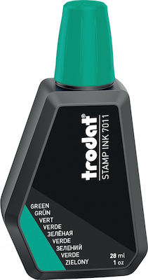 Trodat 7011 Liquid Ink for Ink Pad Stamp Green