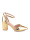 Pumps mit Riemchen Goldene