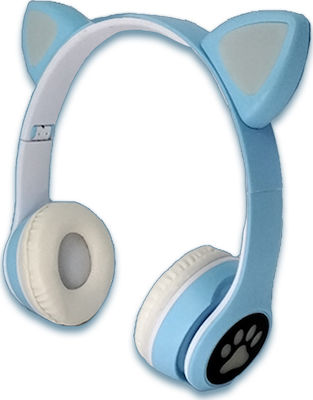 VZV-23Μ Drahtlos Bluetooth Am Ohr Kinder Kopfhörer mit 6 Stunden Betriebszeit Blau ()