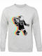 Sweatshirt Unisex "Space Dj", Ash