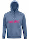 Hoodie Unisex, Organic "Let's ROCK", Blue