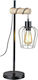 Rabalux Fabian Tischlampe Dekorative Lampe mit Fassung für Lampe E27 Schwarz
