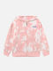 Kinder-Sweatshirtjacke mit Kapuze Rosa