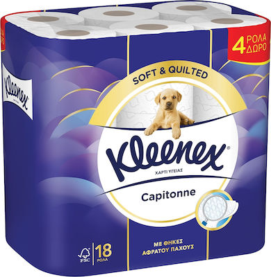 Kleenex Χαρτί Υγείας Capitonne 18 Ρολά