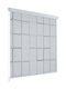 vidaXL Fabric Shower Roller Curtain 160x240cm Λευκό