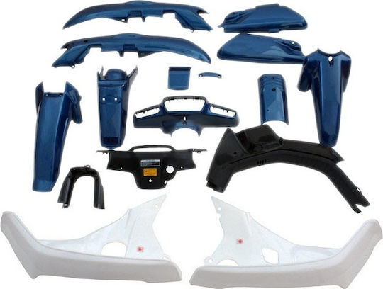 Strong Motorcycle Plastic Set for Honda Astrea Grand 100 Blue 16pcs
